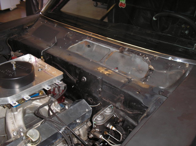 Remove the cowl panel and stock gas pedal with all associated parts.